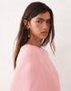 ARRANGE floral embroidered satin overlay maxi dress in pink