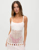 Frankies Bikinis x Jennie Kim crochet mini dress in white