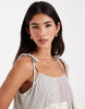 Daisy Street smock throw on tiered maxi dress in picnic print