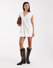 Free People sundazed smock mini dress in sugar swizzle