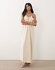 low scoop back maxi cami dress in cream
