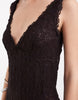 lace cami maxi dress in chocolate