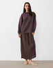hybrid sweater dress in chocolate
