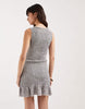 JJXX smocked mini dress in black plaid