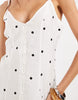 ONLY cami mini dress in white polka dots