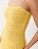 Gina Tricot strappy crochet summer maxi dress in yellow
