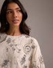 Bridal lace top with embellishment