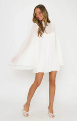 Katelyn Mini Dress ~ Wedding Cake Chiffon