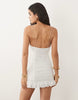 I.AM.GIA Aveline lace and ruffle trim cut out detailing strappy mini dress in white