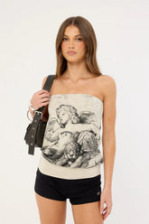 Worship Dreamers Long Tube Top Stone