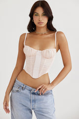 peony gathered corset