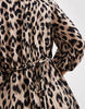ONLY belt detail maxi dress in animal print