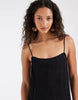 & Other Stories pleated drop waist maxi dress in black