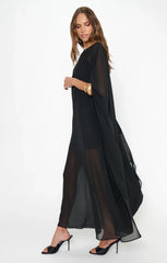 Olsen Maxi Dress ~ Black Chiffon