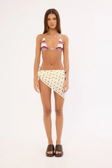 L&t Sorrento Stripe Bikini Top Butter Stripe