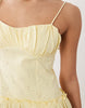 broderie cami mini dress in buttermilk