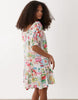 Accessorize postcard print mini beach dress in multi