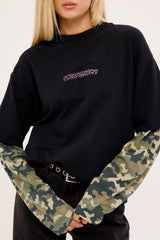 Neovision Dualform Layered Long Sleeve Tee Black/Camo