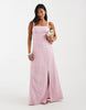 Vero Moda Petite eyelet cami maxi dress in light pink