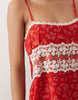 Dippin' Daisy's C'est La Vie beach mini dress in red floral