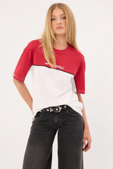 Rusty Polar Popped Oversize Tee White/Washed Red