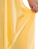 Pieces Curve cami midi dress in pale yellow stripe