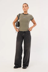 Neovision Perpetual Ringer Tee Khaki Green