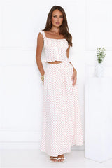 Trendsetters Hour Polka Dot Set White