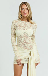 Lioness - Midnight Mini Dress - In Butter