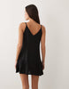 Esmée strappy mini beach dress in black