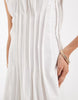 Vero Moda Tall poplin pleated waist sleeveless midaxi dress in white