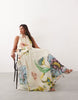 ARRANGE organza maxi dress in botanical floral print