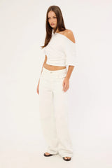 Lioness Top Model Studded Jean Porcelain