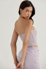grey underwired corset