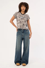 Neovision Surplus V Neck Jersey Relaxed Tee Camo