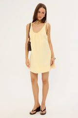 Perfect Stranger Penelope Tie Shoulder Mini Dress Butter