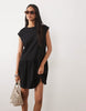 mini smock dress in black