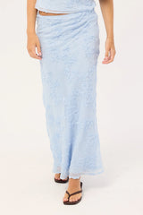 Luck & Trouble Nala Maxi Skirt Blue