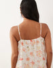 VILA Petite lace trim cami midaxi dress in white floral print