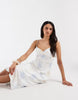 Hollister twist bust slip midi dress in pastel floral