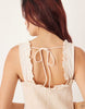 Esmee mini button down beach dress in oatmeal