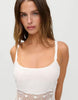 Frankies Bikinis x Jennie Kim crochet mini dress in white