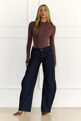 BASE Contour Soft Structure Long Sleeve Bodysuit Brown