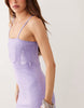 Ellen lace trim cami slip dress in lilac