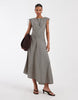 & Other Stories gingham sundress in dark blue