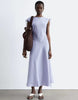 & Other Stories linen midi dress with asymmetric hem in light lilac