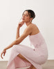 lace trim ellen slip cami dress in pink