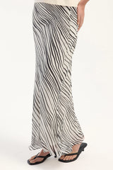 Perfect Stranger Elodie Maxi Skirt Black/White Stripe