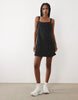 Abercrombie & Fitch YPB double layer strappy dress in black