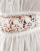 Miss Selfridge sheer lace trim mini beach dress in cream